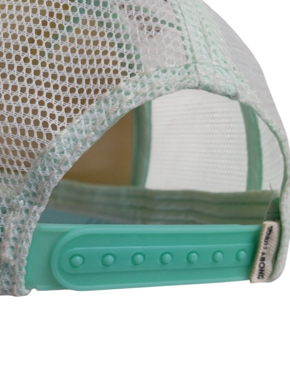Billabong Mint Green & White Mesh Trucker Hat Surf Wave Logo Snapback - Picture 10 of 12
